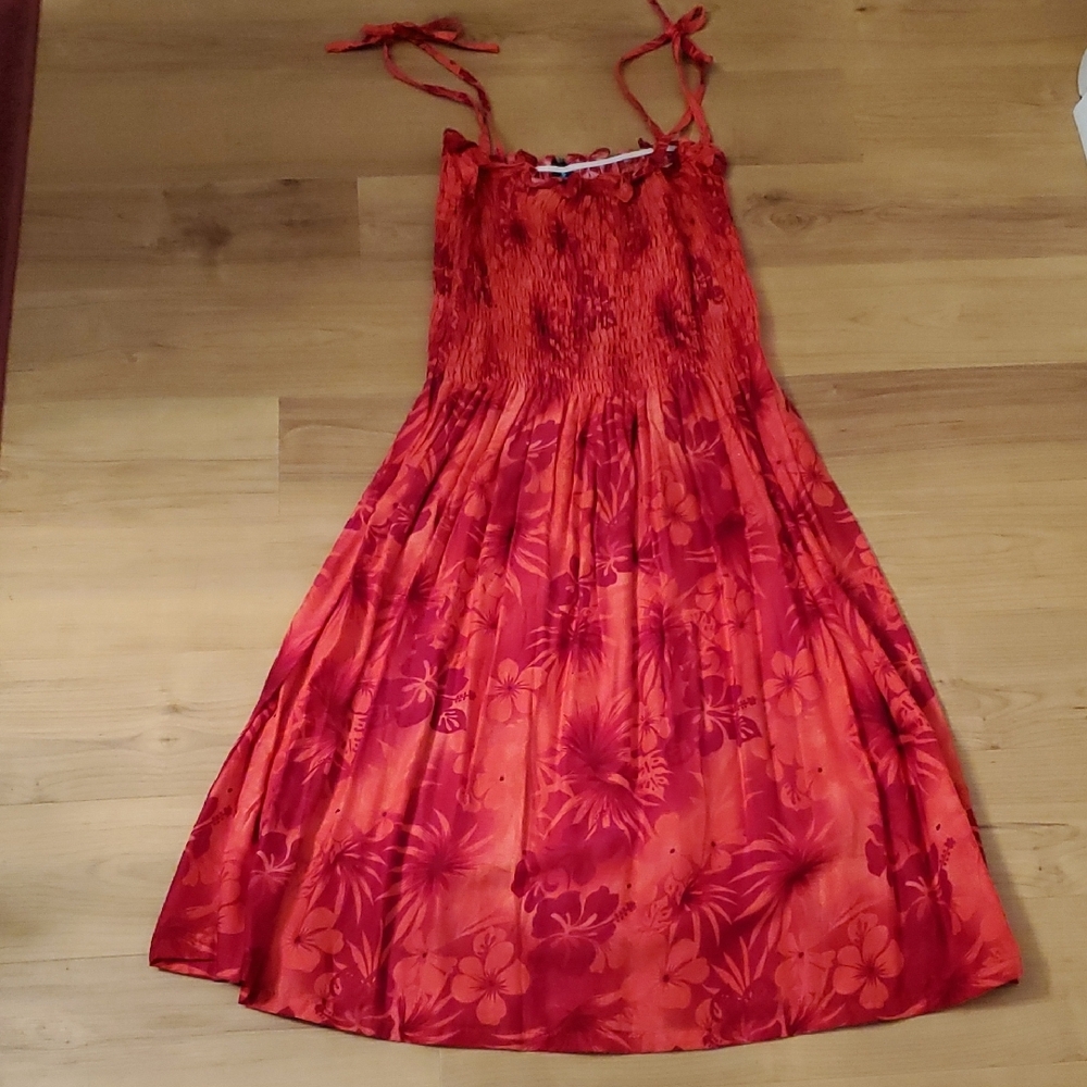 Red Floral Sundress